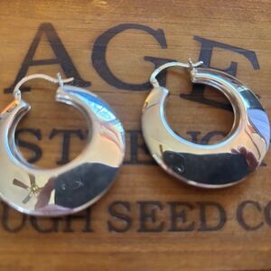 Ross-Simons Silver Hoop Earrings